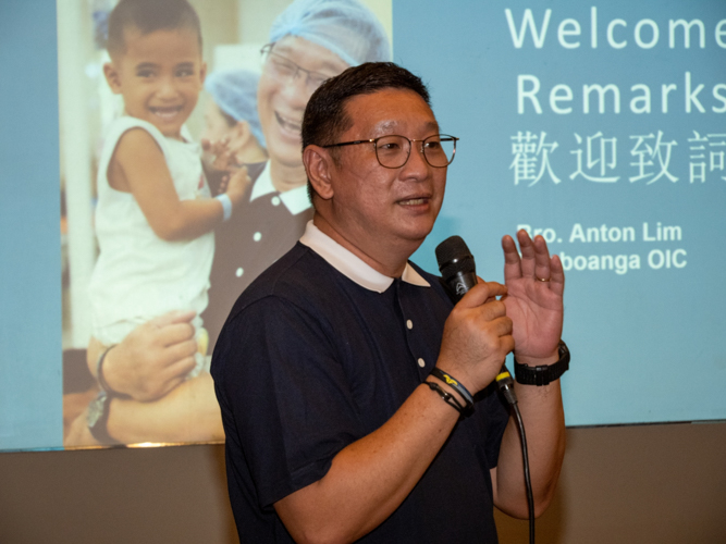 Dr. Anton Mari Lim gives his welcome remarks. 【Photo by Harold Alzaga】