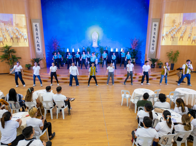 Tzu Chi scholars perform the 2024 Scholars’ Camp song “Sail Your Story.”