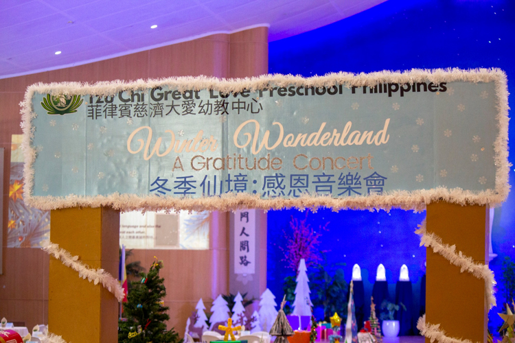 On December 13, Tzu Chi Great Love Preschool Philippines held its annual thanksgiving concert at the Jing Si Hall, Buddhist Tzu Chi Campus (BTCC) in Sta. Mesa Manila.