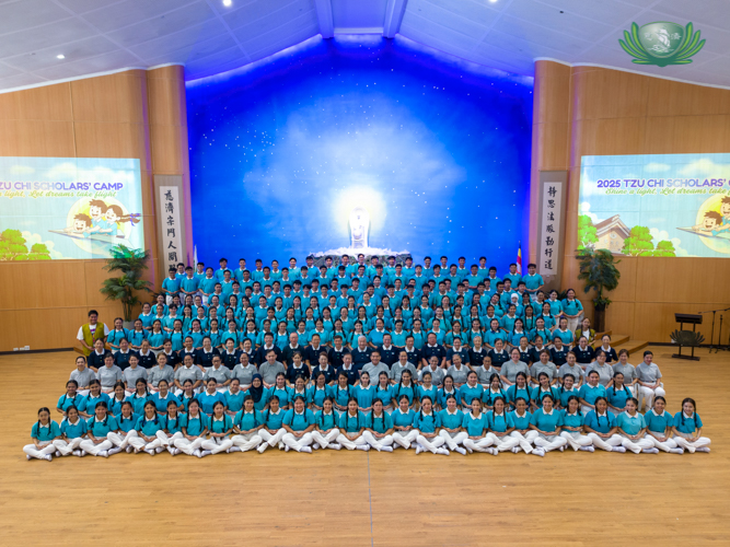 Tzu Chi scholars from Pampanga, Bicol, Cebu, Iloilo, Davao, Zamboanga, and the National Capital Region participated in the 2025 Tzu Chi Scholars’ Camp.