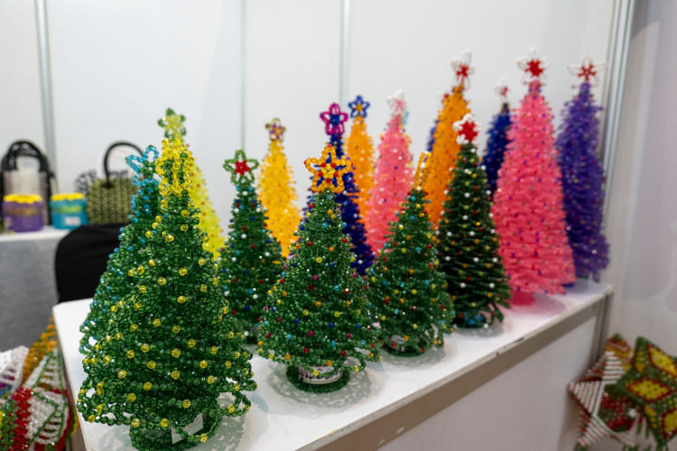 These festive Christmas trees were assembled by the female Persons Deprived of Liberty (PDL) of the Correctional Institution of Women (CIW) using clear and colorful beads. “You can also see the joy in their faces when they’re told that what they made was bought and liked by someone from the outside world,” says CIW’s Melanie Mapili. 