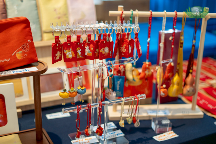 Bag charms come in all forms and colors. 