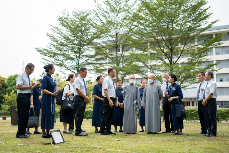 Honorable guests from Taiwan take a tour around the Buddhist Tzu Chi Campus in Sta. Mesa, Manila.