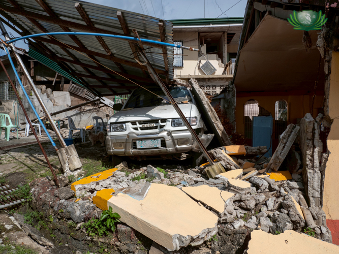 Even structures made of concrete, galvanized iron, and steel are no match for the powerful earthquake.
