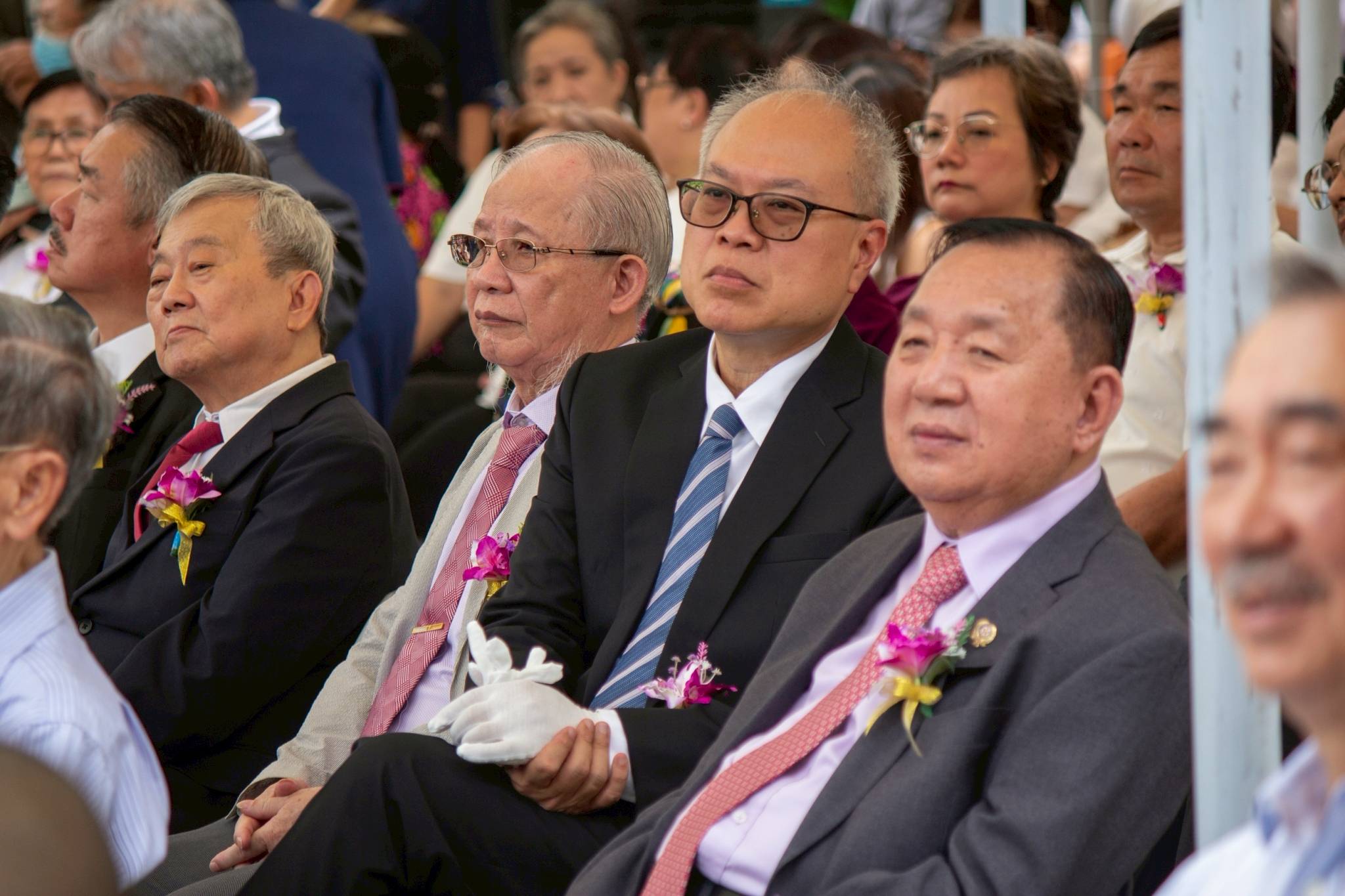 Gerald Uy Chan (in blue striped tie), William Sy (in gray suit)