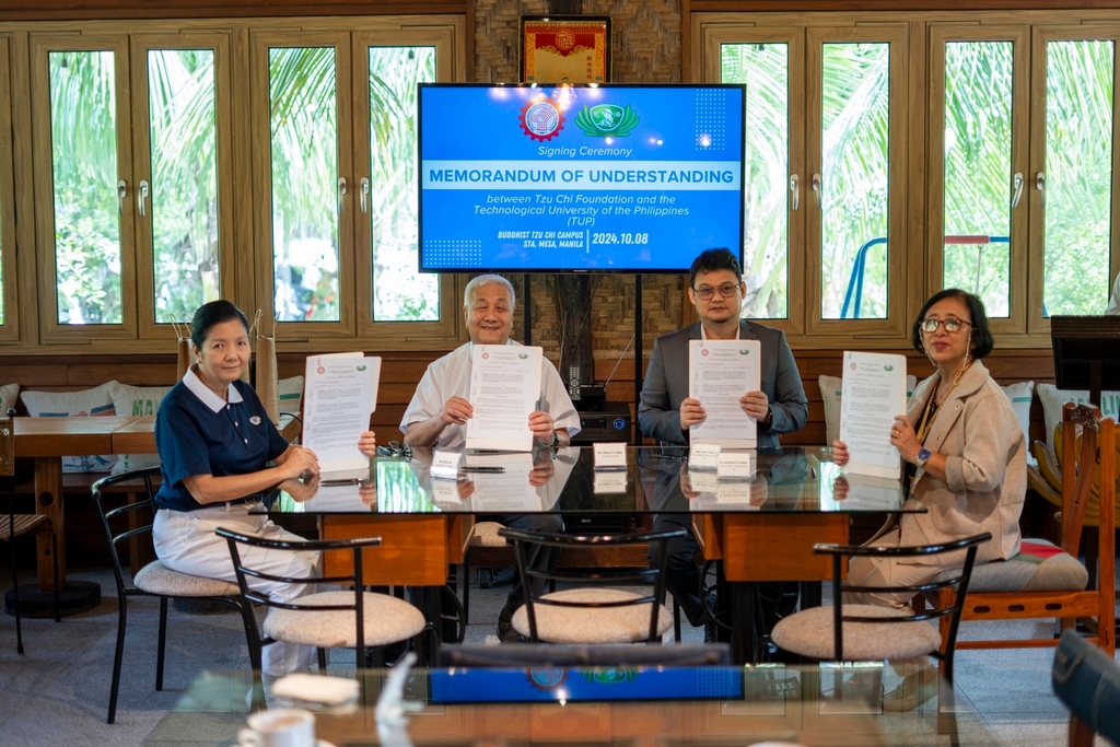 A Memorandum of Understanding was signed after a meaningful discussion between Tzu Chi Foundation Philippines and the Technological University of the Philippines - Manila.