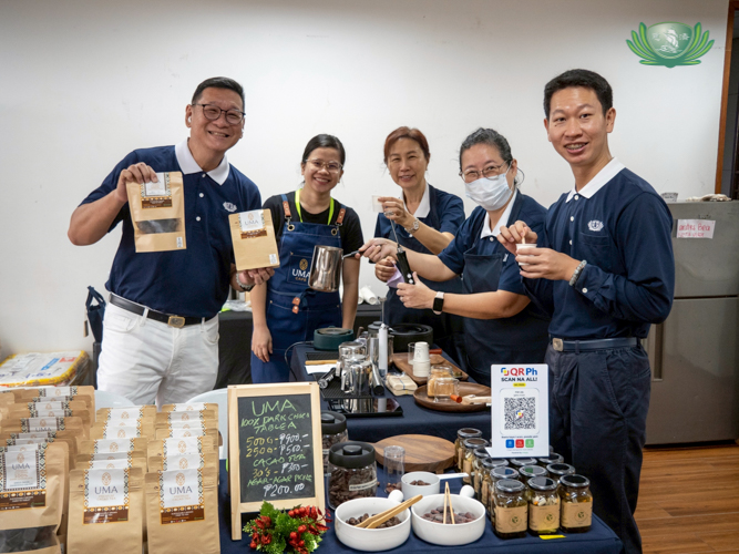 At the Harmony Hall: UMA sustainably grown dark chocolate and cacao tea from Zamboanga Sibugay