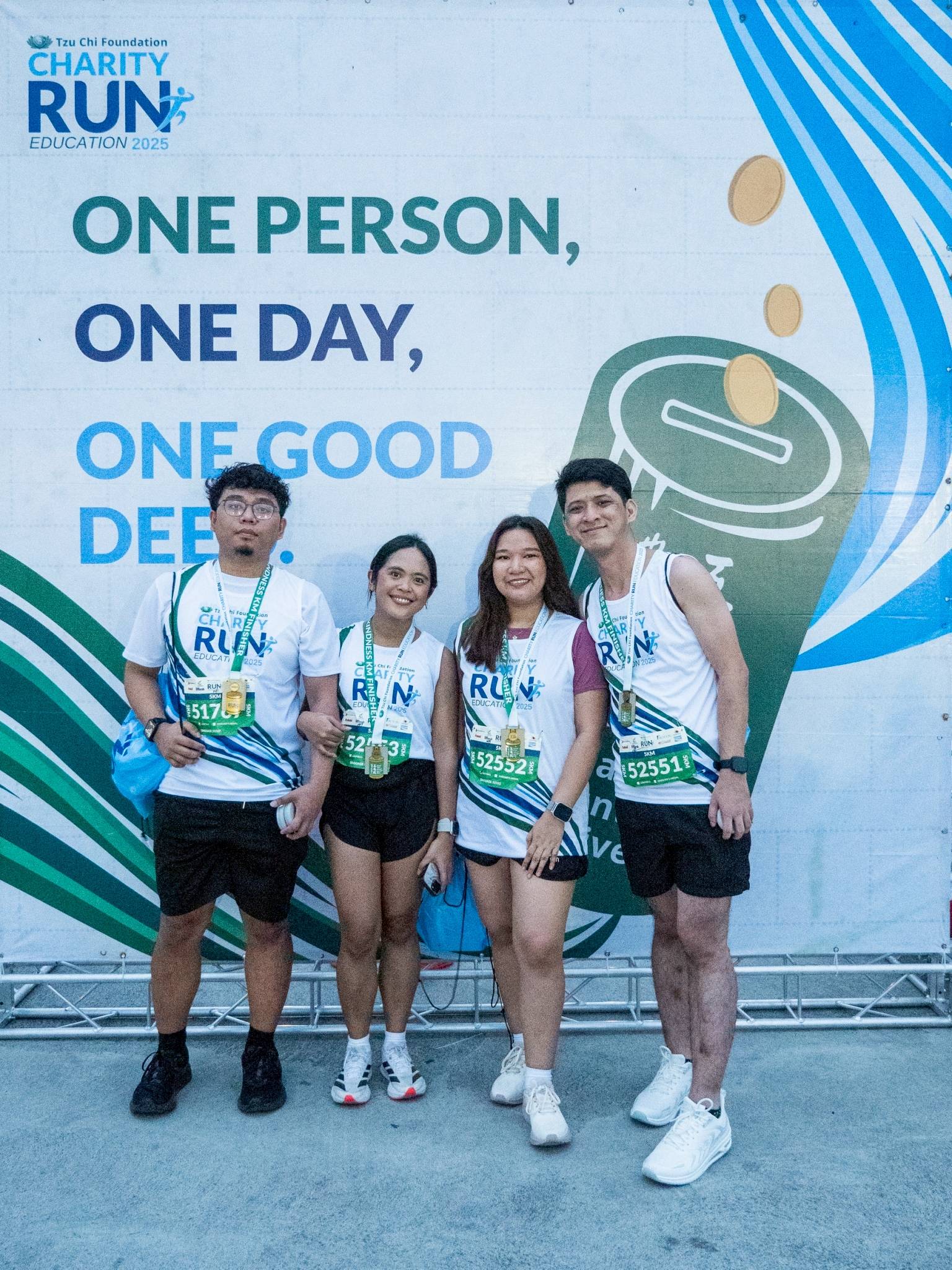 With the theme of the charity run behind them, runners showcased the impact of their good deed for the cause.