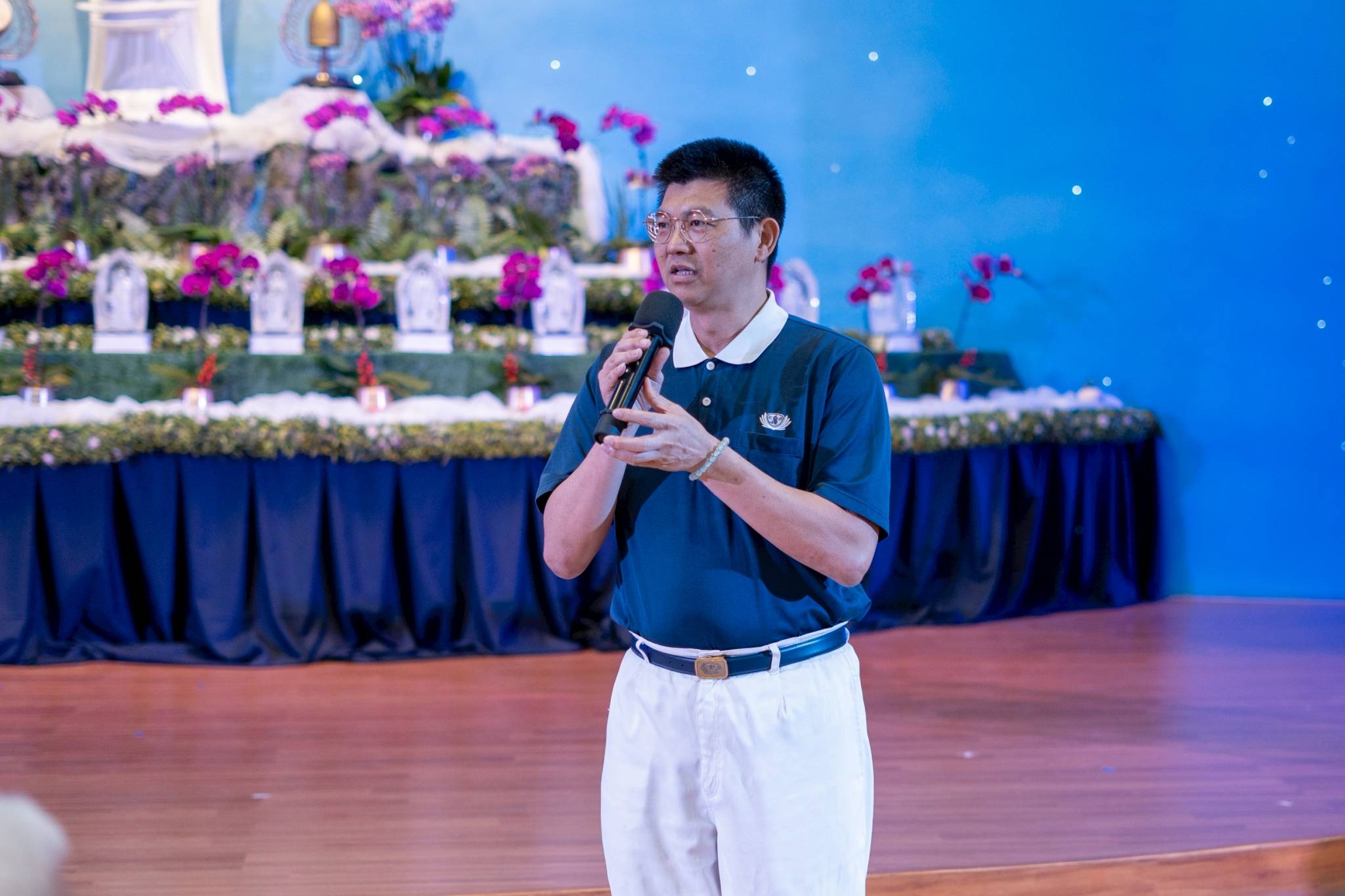 Taiwanese volunteer Tsai Ming Mo thanked Tzu Chi’s longtime partners for their support. “Because of you, we have been able to perform good deeds,” he said. 