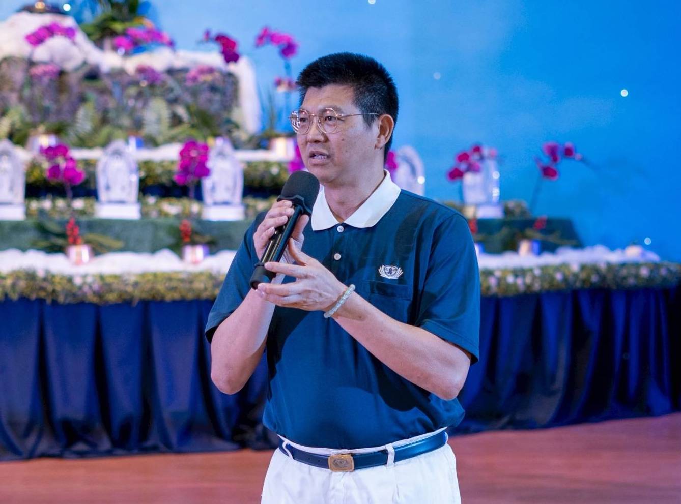 Taiwanese volunteer Tsai Ming Mo thanked Tzu Chi’s longtime partners for their support. “Because of you, we have been able to perform good deeds,” he said. 