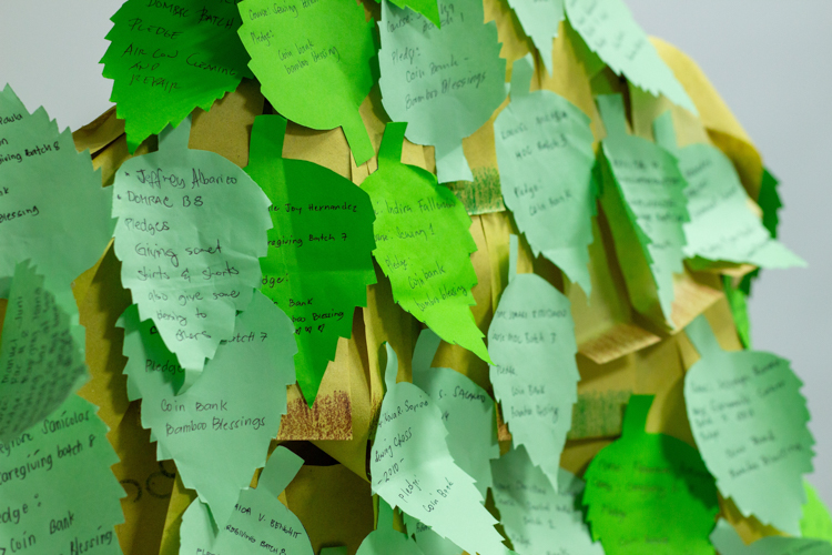 Many of the TechVoc scholar-alumni pledged to give donations through Tzu Chi coin banks.