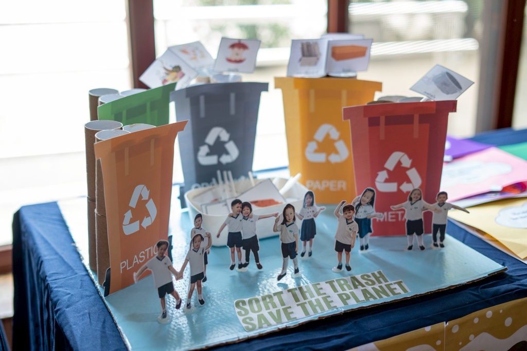 At the Gallery, many of the students’ artworks have an environmental theme.