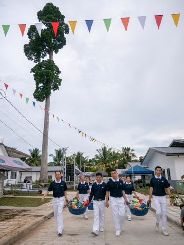 A landmark at the Palo Great Love Village is a tree that didn’t collapse from the strong rains and rising floods of Super Typhoon Yolanda (Haiyan) in 2013.