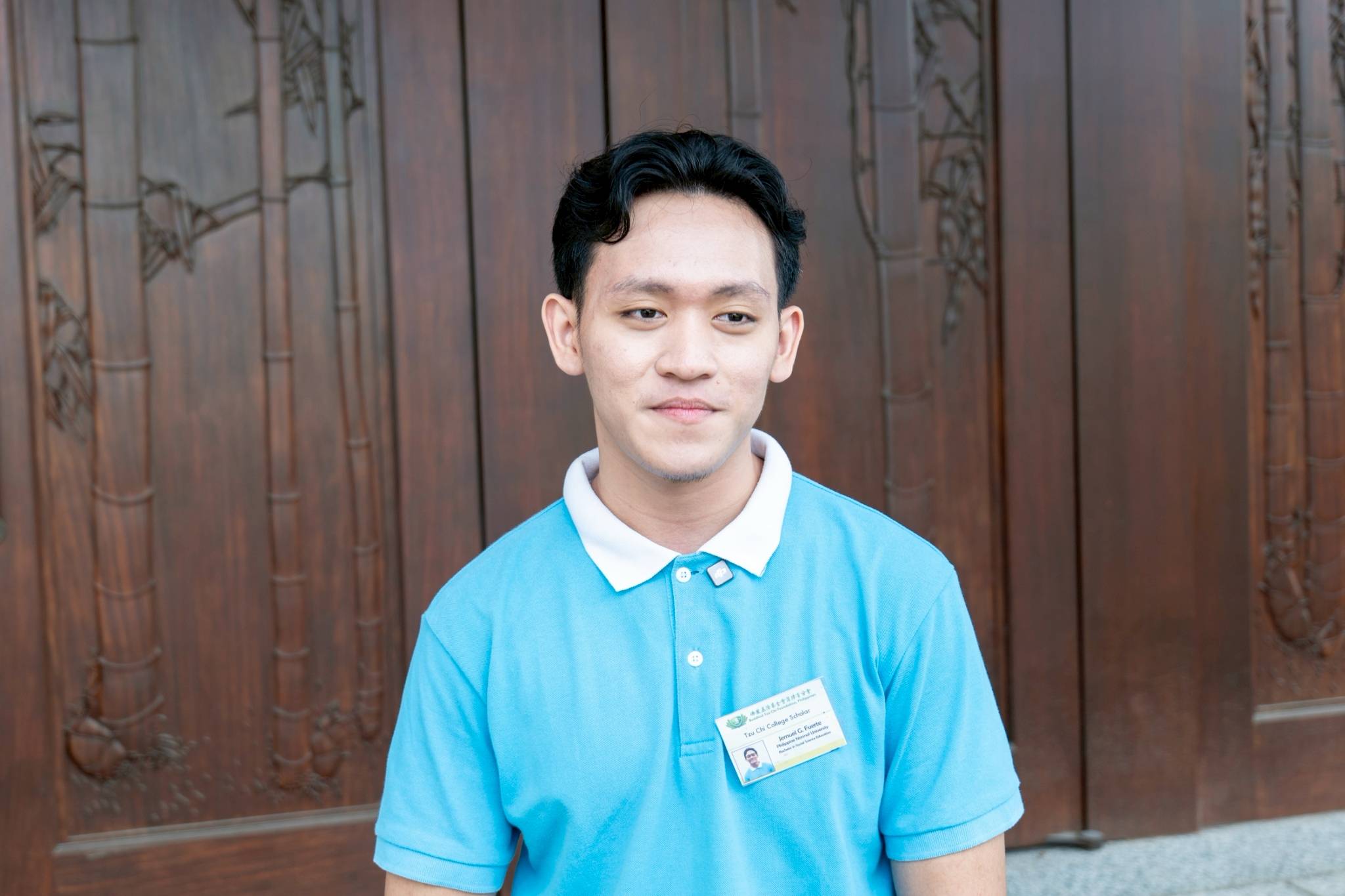 Apart from wanting to be a teacher someday, Jemuel Fuerte would like to live a life of volunteerism, “not just in Tzu Chi but in my community,” says the social science education major from the Philippine Normal University.