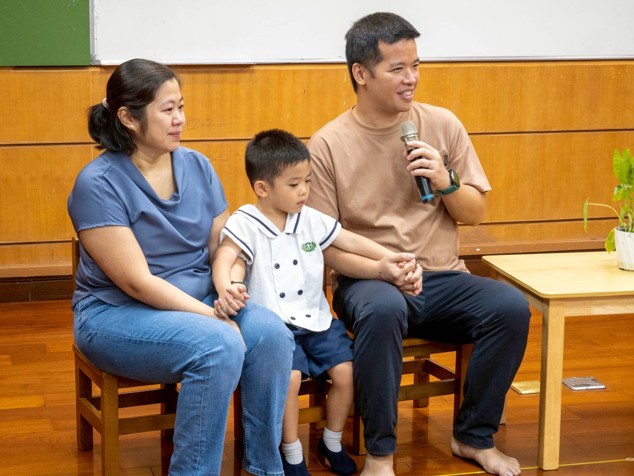 Marielle and Mark Yan, parents of Marcus, shared how independent and mature he has become, noting his thoughtful effort to serve them tea without spilling it.