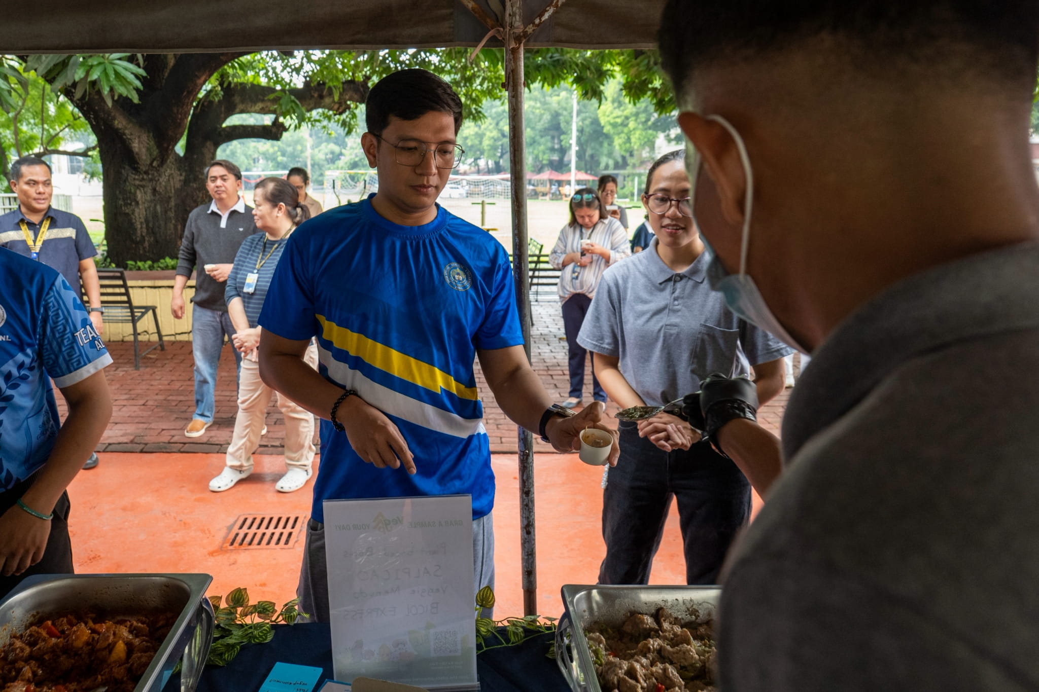 PNU administrative staff member Ayllo Cortez praised the plant-based menu, saying it suits the Filipino palate.