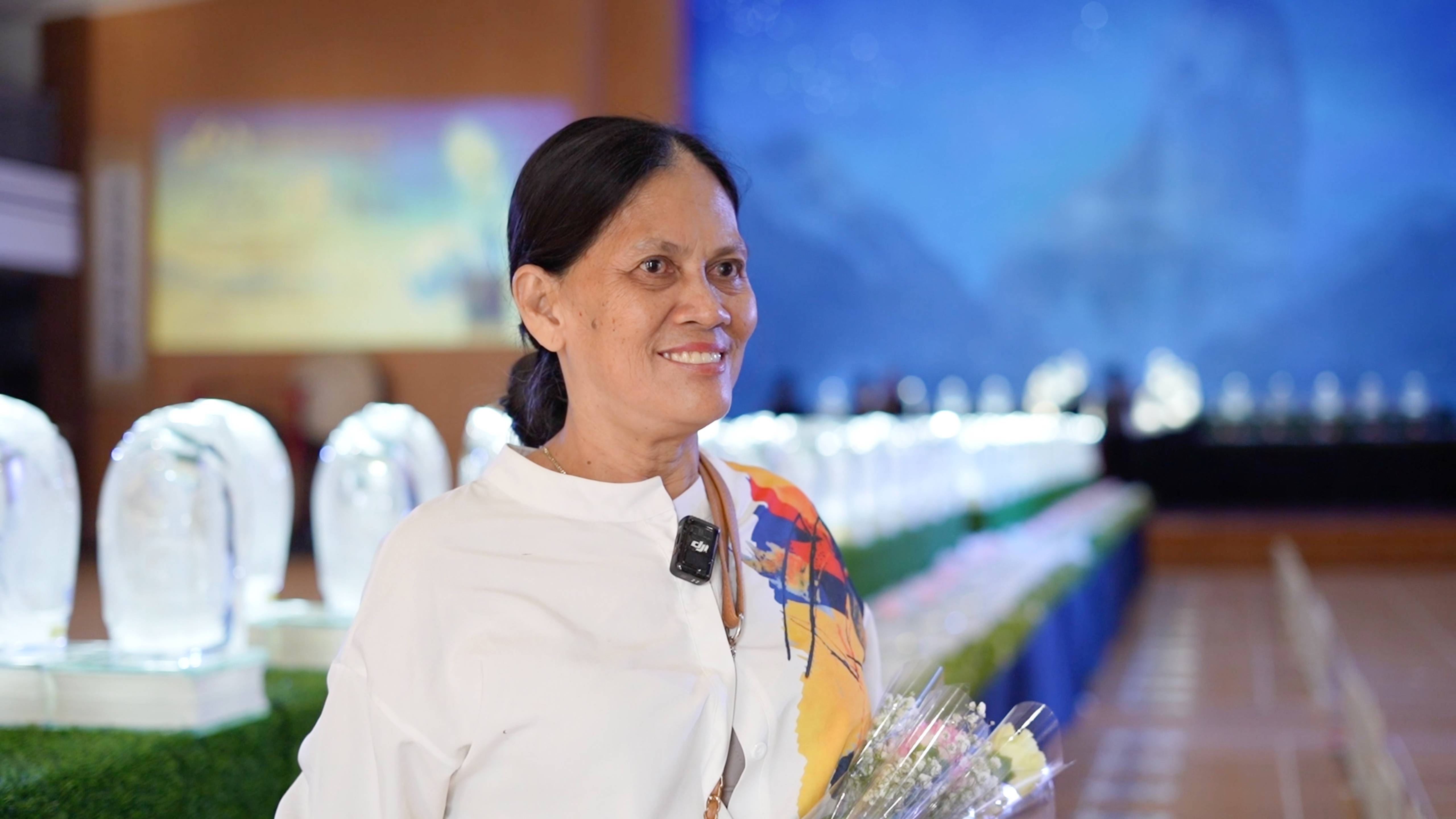 First-time attendee Dionila Oca felt drawn to Tzu Chi and gained a deeper understanding of its mission through the experience.