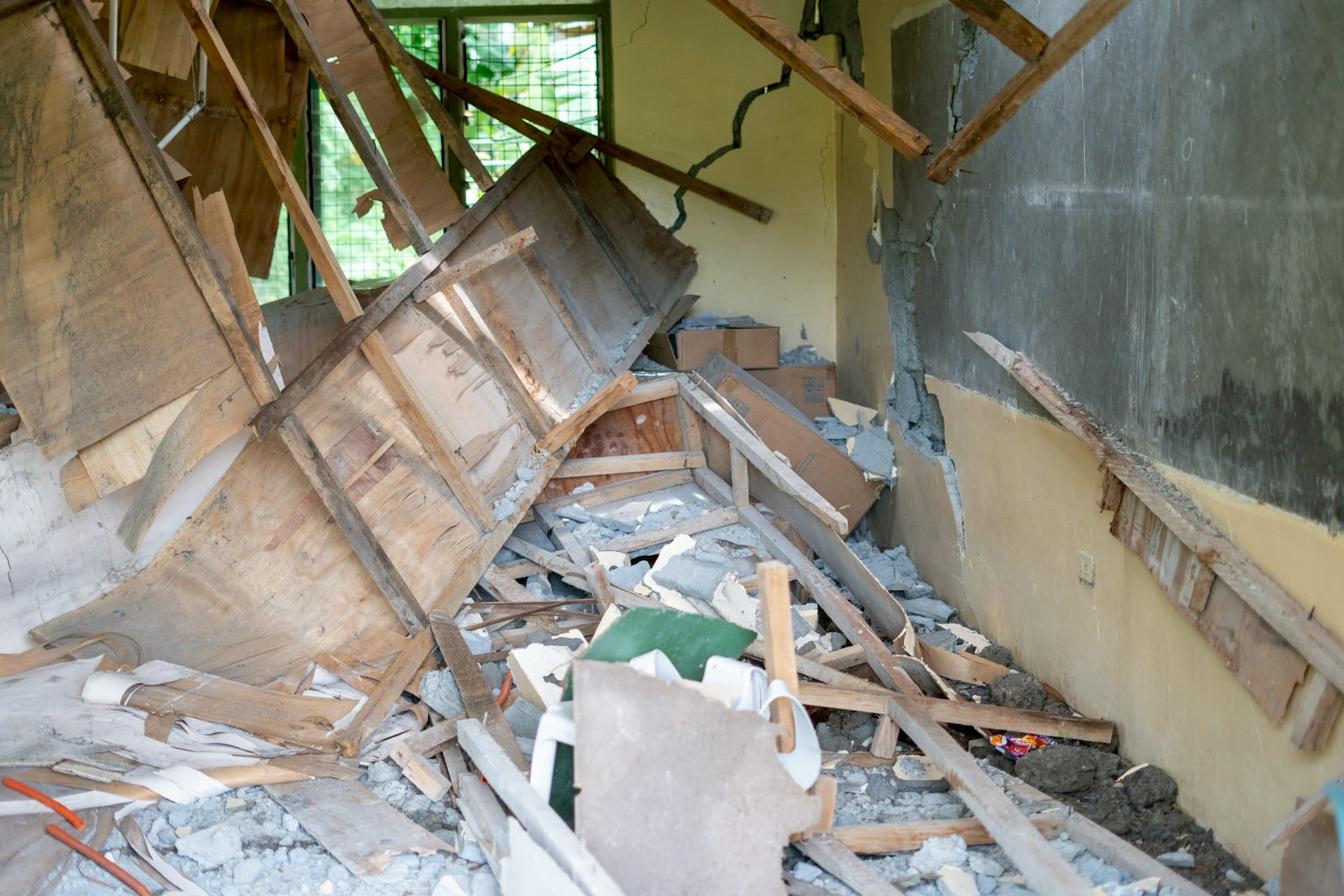 A place once filled with learning now stands reduced to rubble.