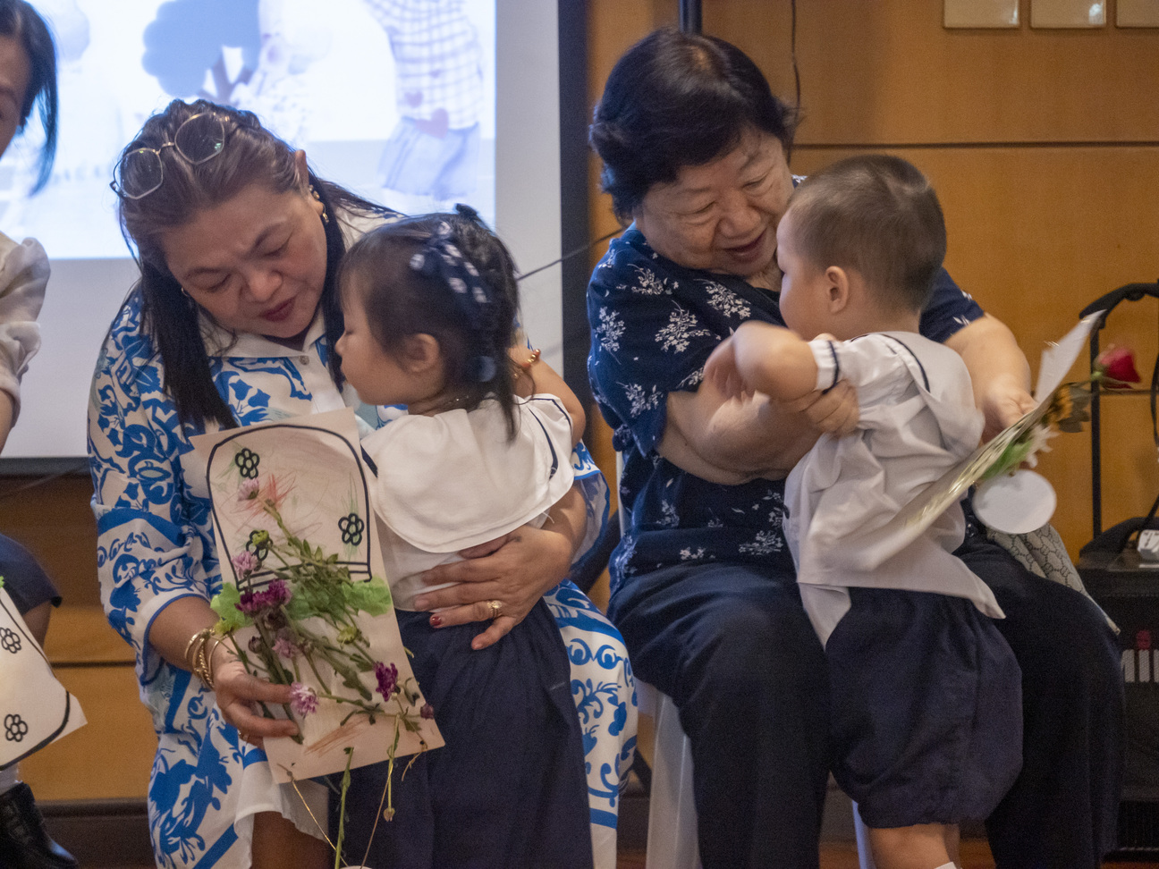 Grandparents are very thankful for their grandchildren’s efforts in the celebration. 