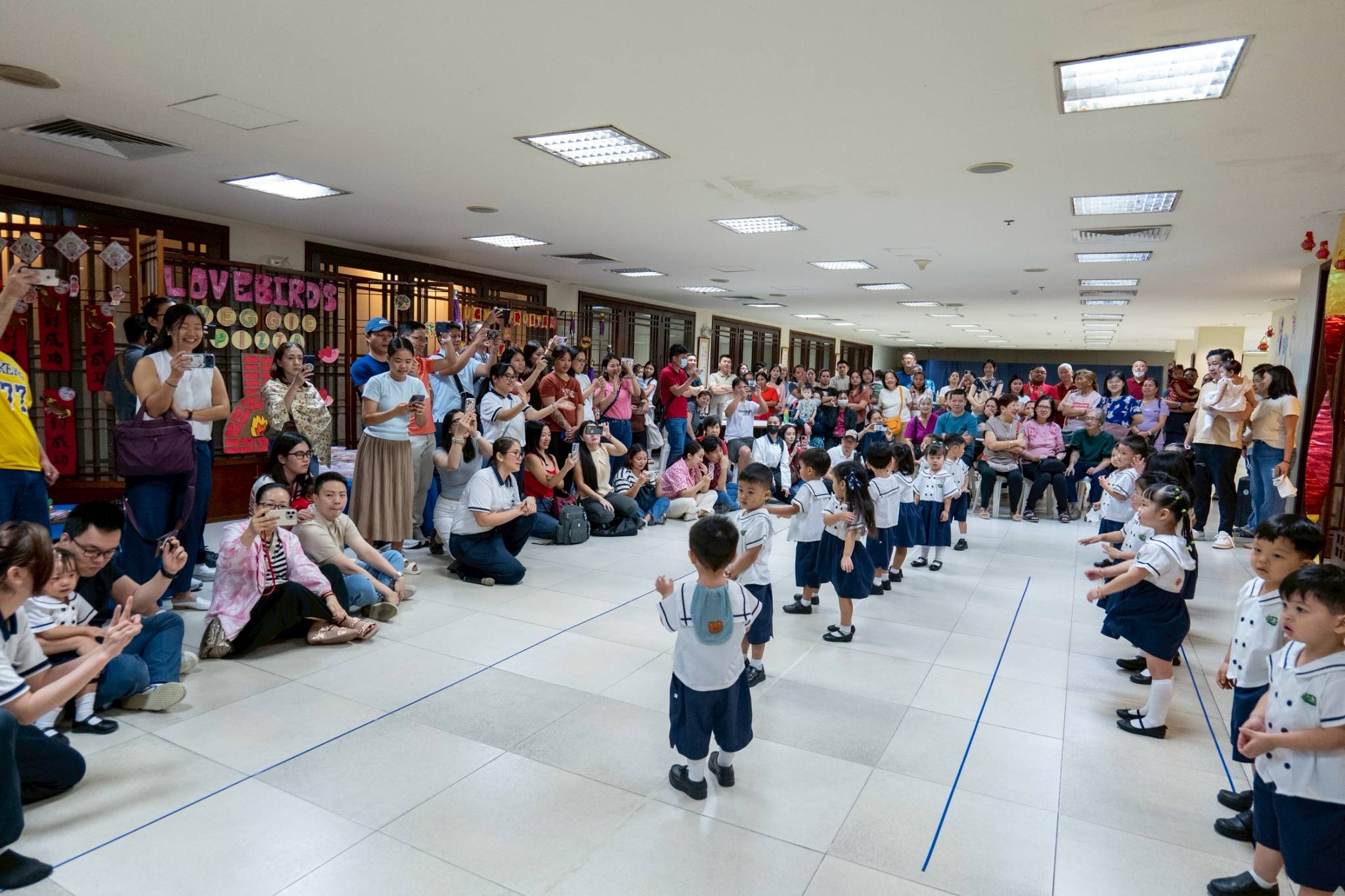 The celebration came alive as preschoolers presented their song-and-dance numbers.