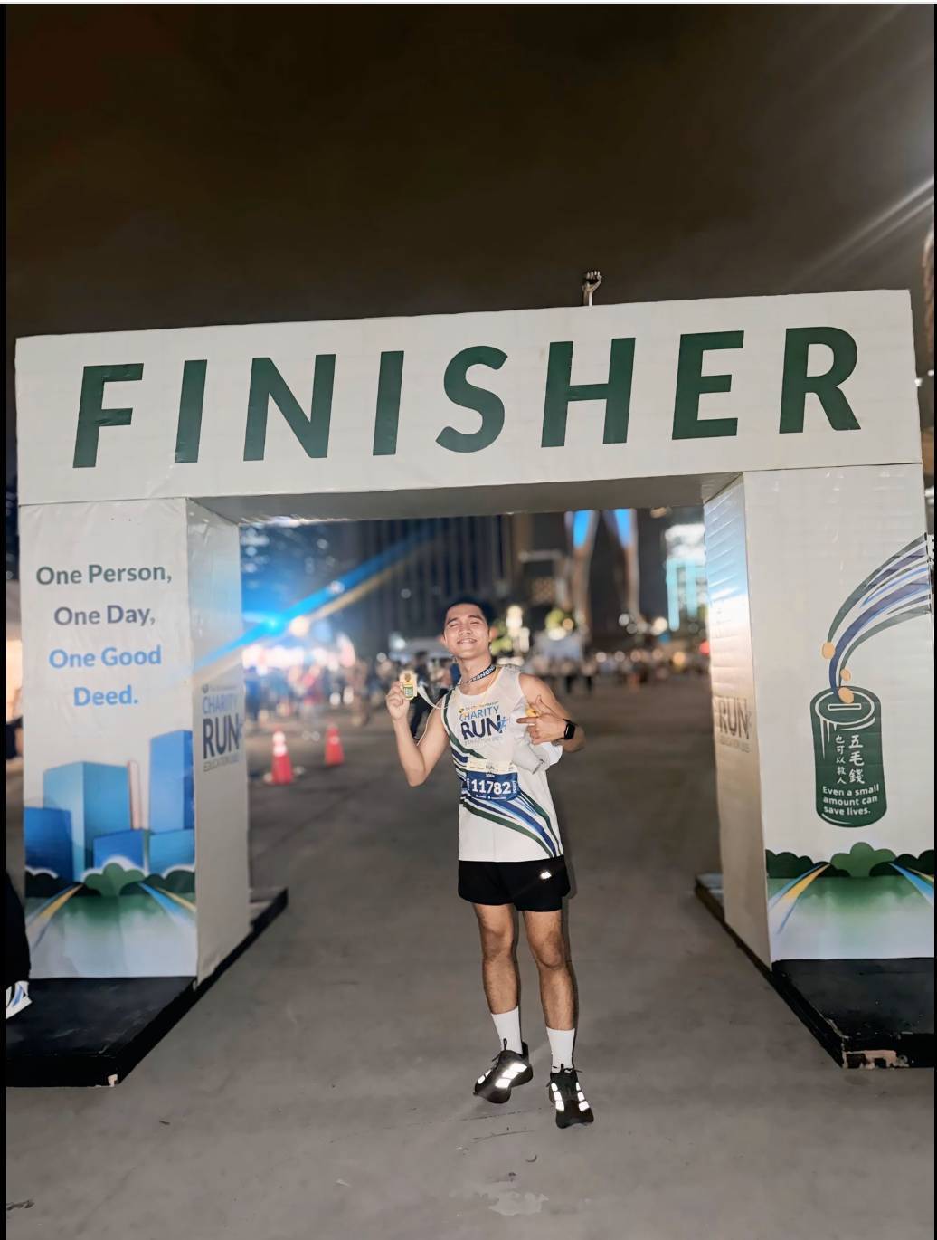 While in the Philippines on a break from work, Jaycee Cabiao made time to support fellow scholars by running the 10K category of Tzu Chi Charity Run 2025.