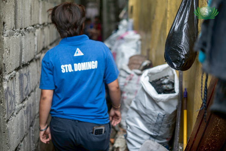 This narrow pathway was the exit point for residents who were affected by the fire.