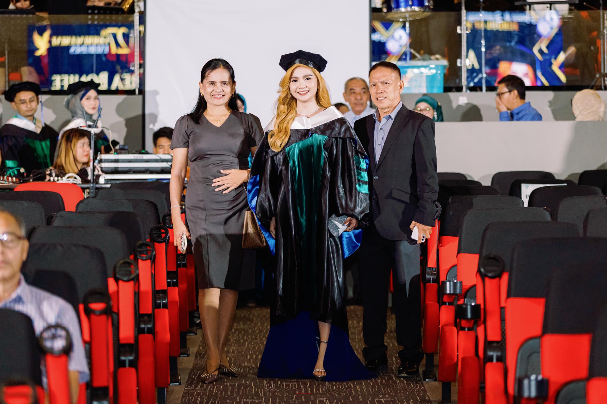 Andrea Bonife Ibañez in a moment of triumph shared with parents Romy and Becky at the 27th Ateneo de Zamboanga University School of Medicine (AdZU SOM) Commencement Exercises where her journey came full circle.