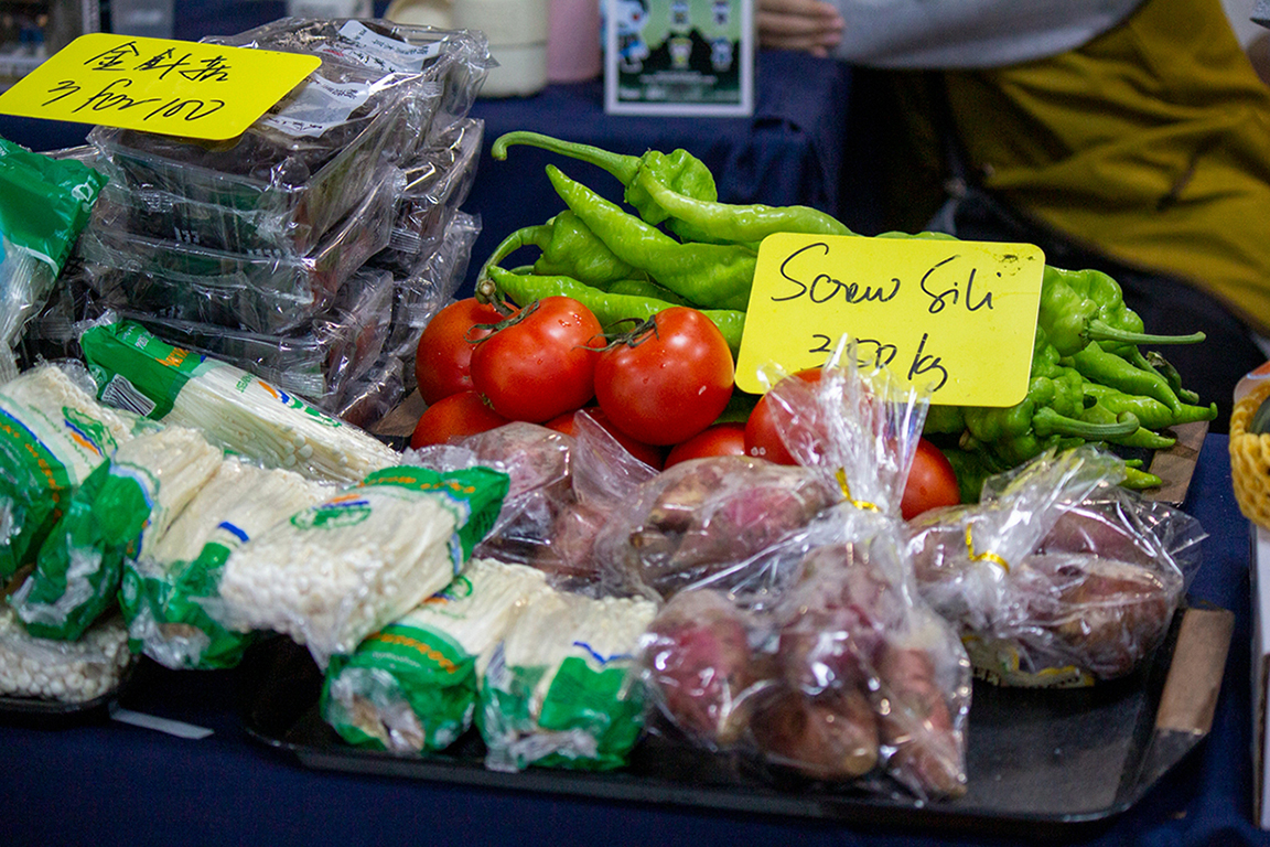 Farm-fresh goodness for all, high-quality imported and organic vegetables were available at discounted prices throughout the charity bazaar.