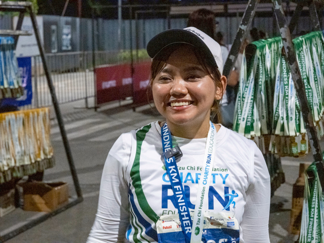 10K finisher Leonida Tuliao described the Tzu Chi Charity Run 2025 as an 11/10 experience.