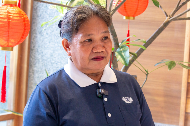 First-time participant and returning Tzu Chi volunteer from Marikina, Wenefrida Abalon, shares her joy: “I’ve always wanted to participate in Chinese New Year celebrations,  this is my first time to do so, I’m so happy.”