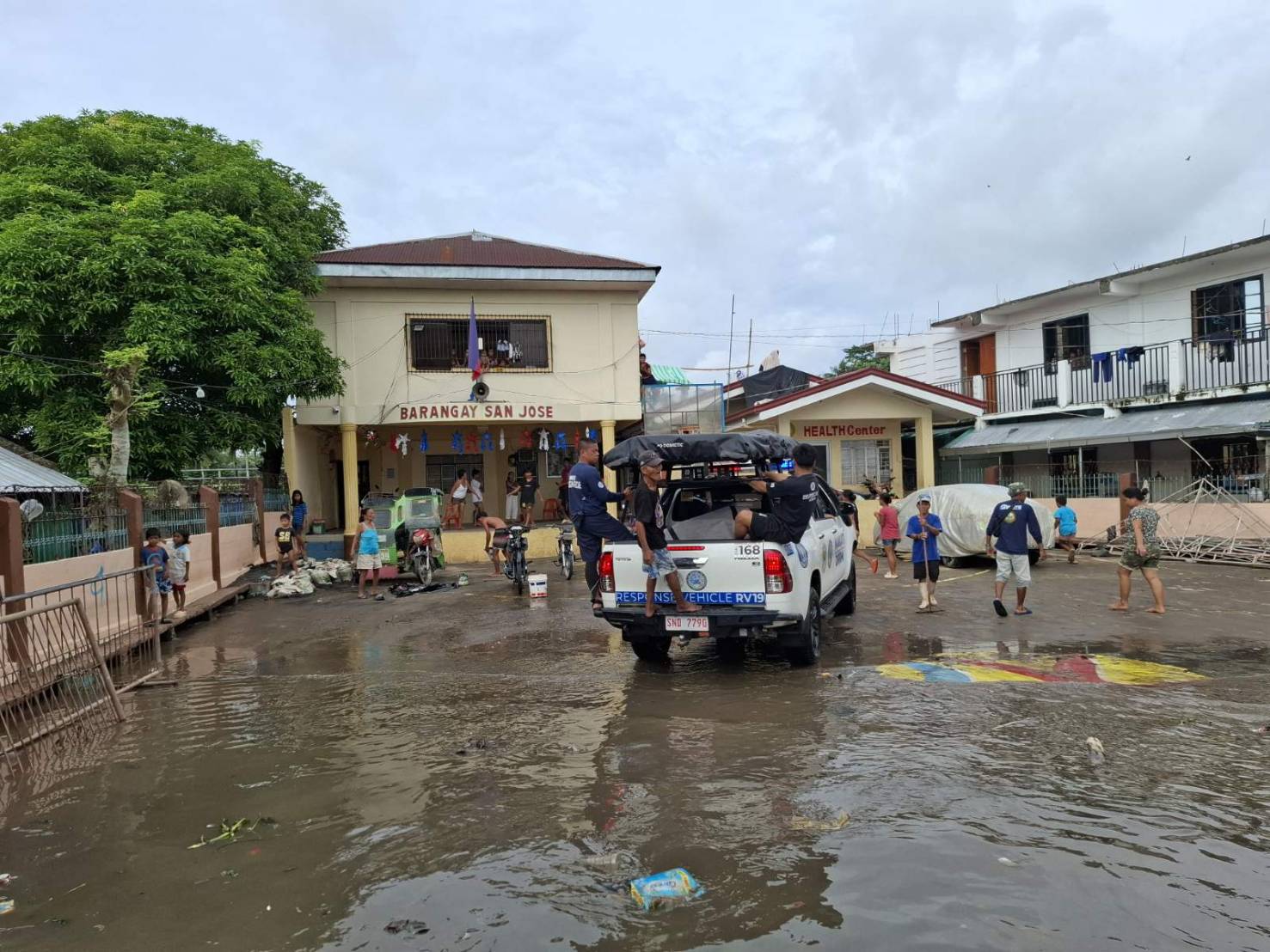 To reach communities and evacuation centers, local government units move around using heavy-duty vehicles.