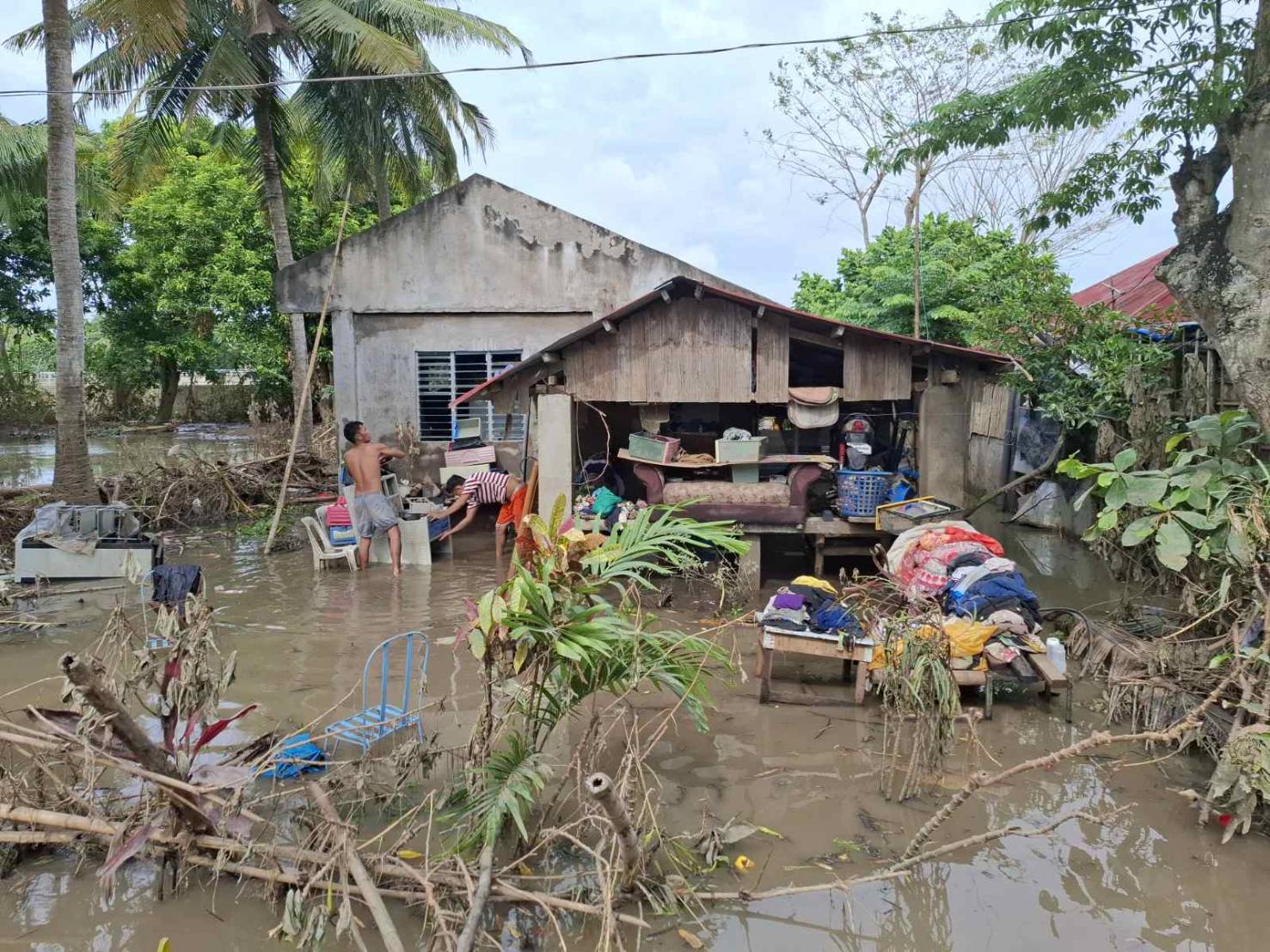 Families have since returned to their homes to clean and repair what was left of their belongings.