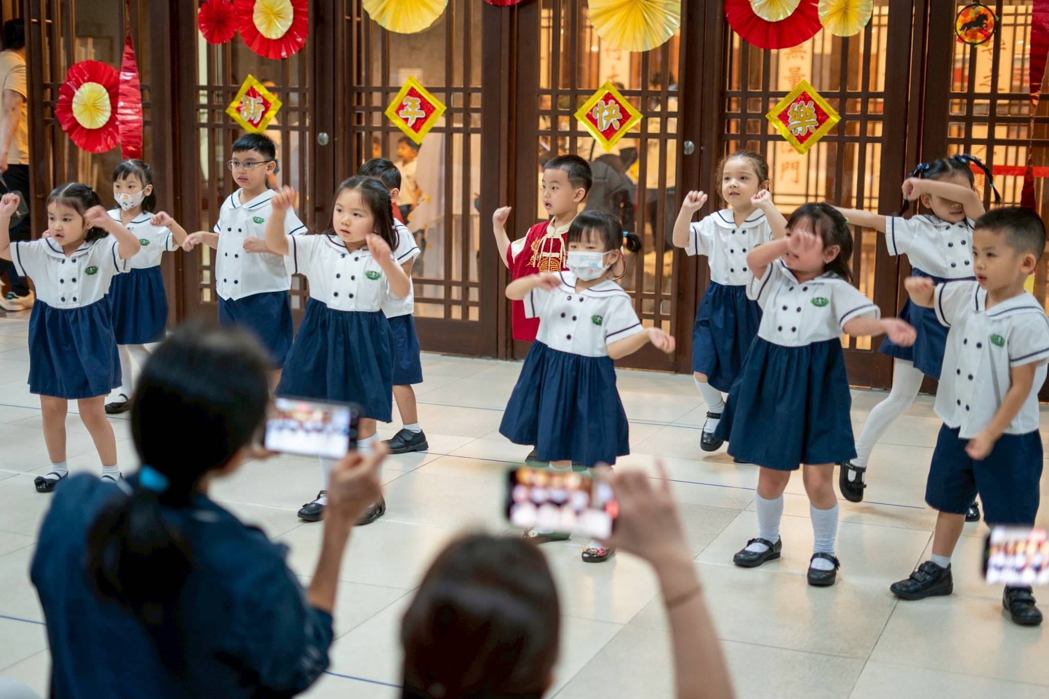 The celebration came alive as preschoolers presented their song-and-dance numbers.