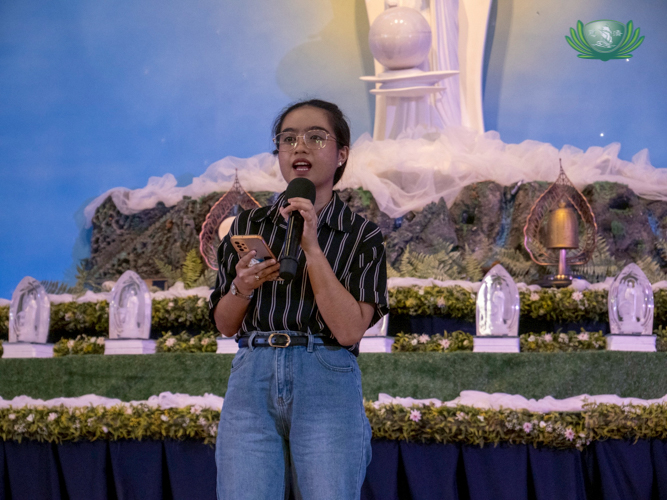 Kristine Joyce Balabag narrates her success story from Tzu Chi scholar to registered social worker.
