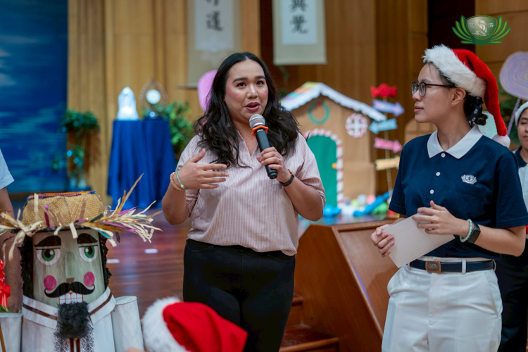 Irish Echeche, mother of a pre-kindergarten student who won an award for Nutcracker making, shared her family’s experience in creating the Nutcracker.
