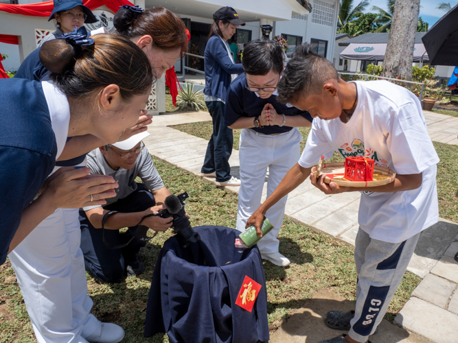 Beneficiaries pay it forward by donating the contents of their coin cans.