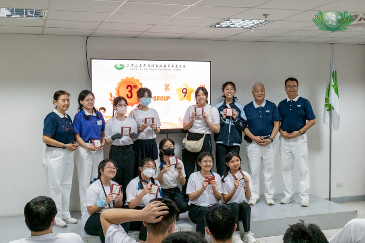Special awards were given to the camp’s top three groups.