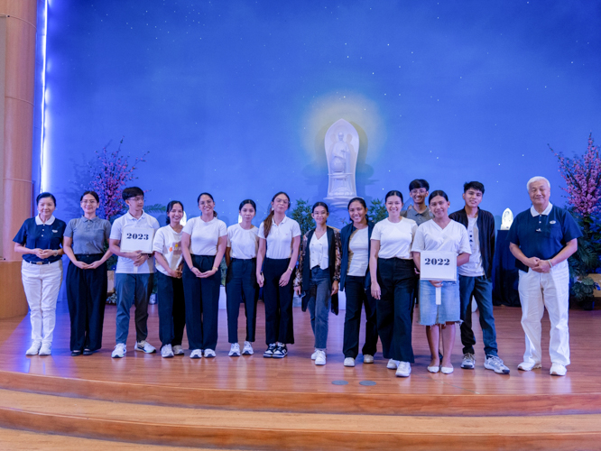 Tzu Chi scholar representatives from 2022 and 2023 