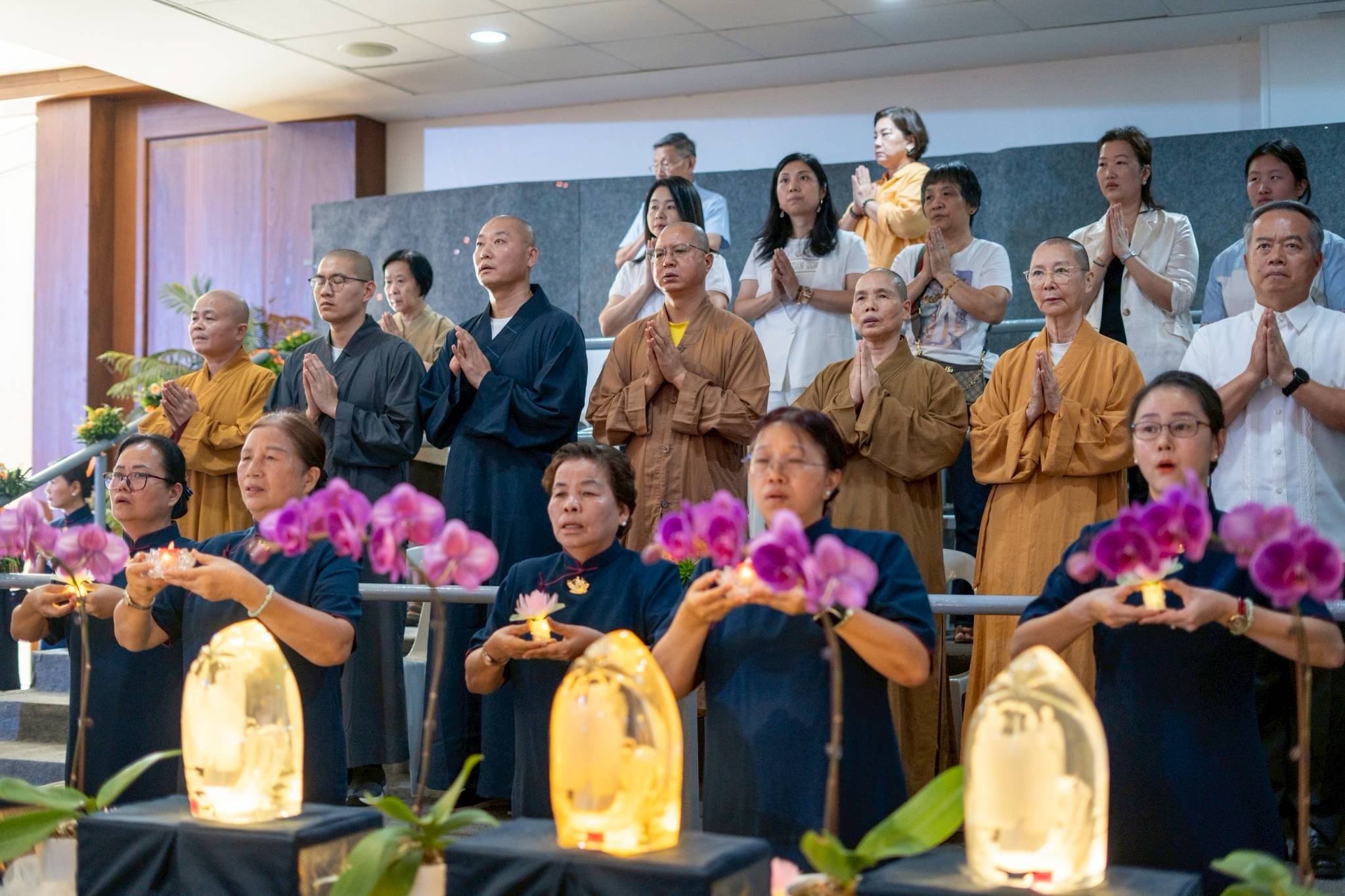 Venerable Masters and Dharma Masters graced the celebration with their presence, offering spiritual guidance and leading attendees in prayer and reflection.