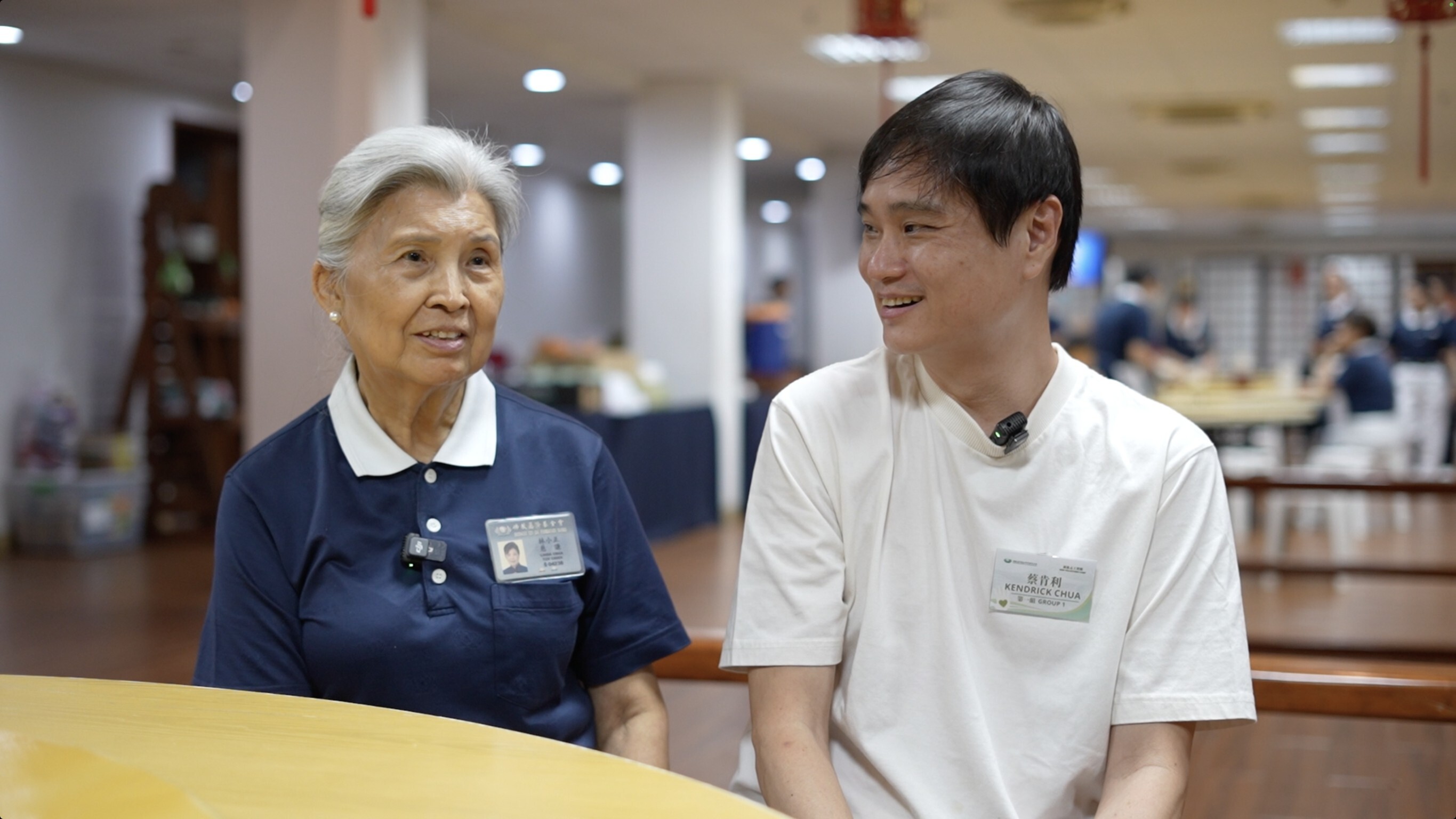 Growing up in a multi-generational household that included his grandmother Linda Chua (left), Ken Chua didn’t realize her crucial role in Tzu Chi Philippines until recently and in the talks presented at the New Volunteers Camp. “I’m really proud,” he says. “What a huge achievement for my grandma.”  