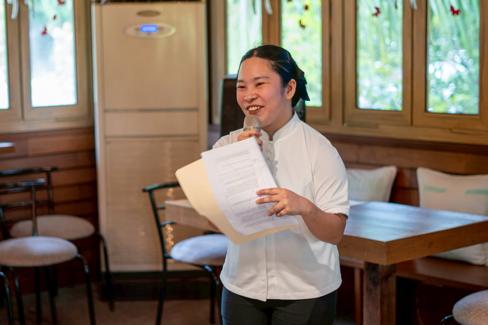 As a career advocate of Tzu Chi’s Technical-Vocational Department, Mera Daganasol uses her personal experience to inspire, guide, and offer hope to anyone struggling to get back on their feet.