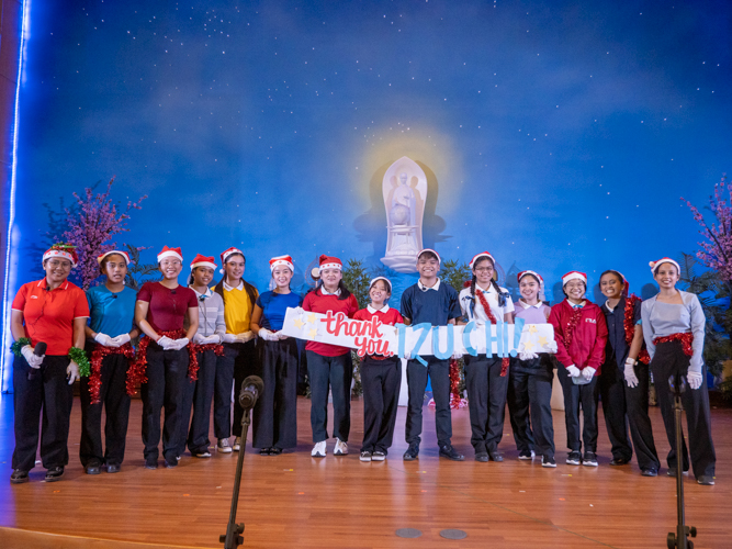 Performance of Tzu Chi scholars from Polytechnic University of the Philippines at the Christmas Carol Contest