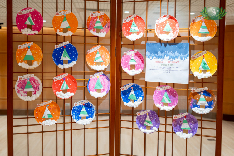 Handcrafted designs by pre-kindergarten and nursery students were displayed, creating a warm and festive atmosphere.