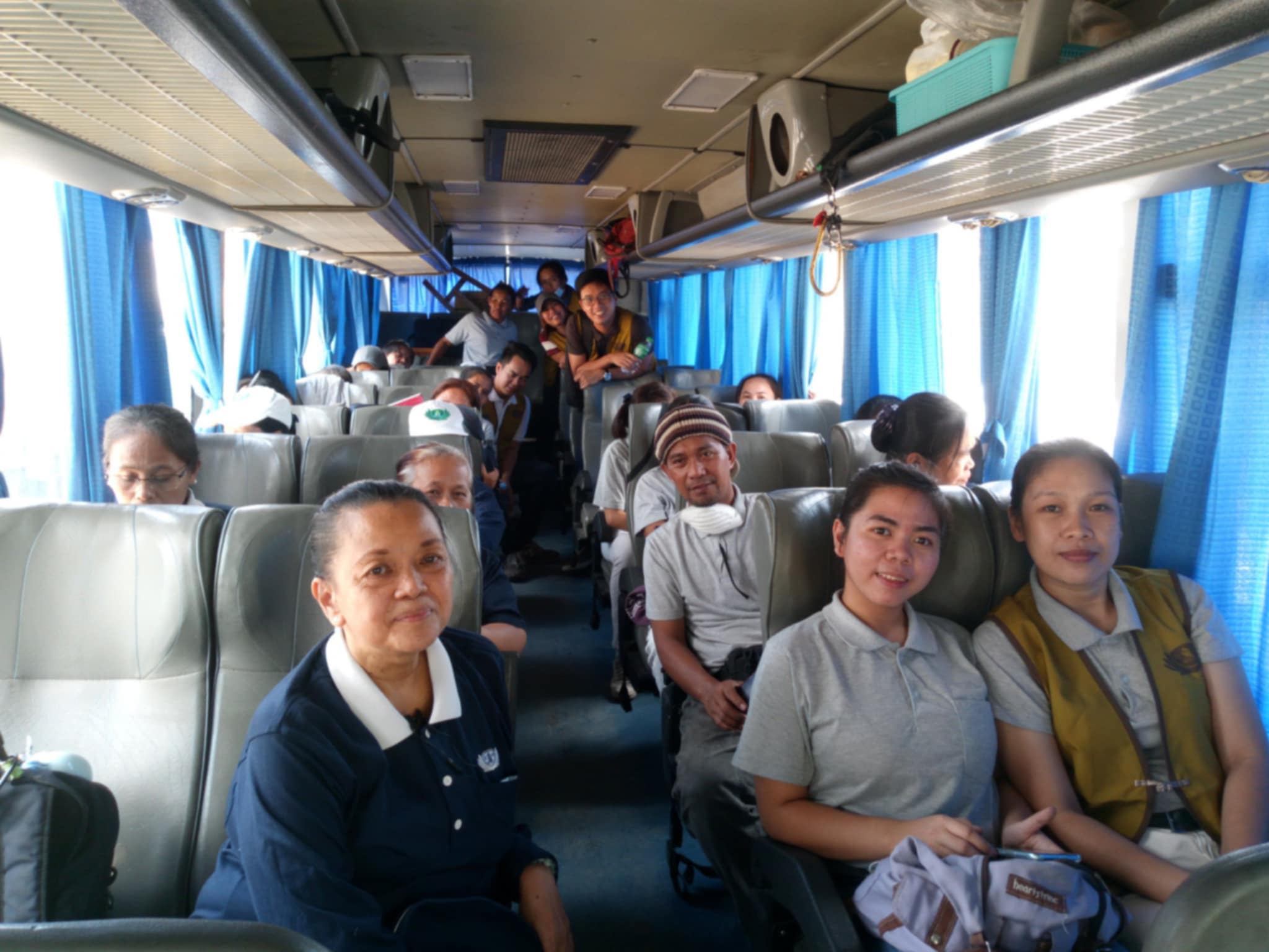 Melani Mapili (First from right) on her first volunteer work outside Manila, a series of relief operations in Batangas.