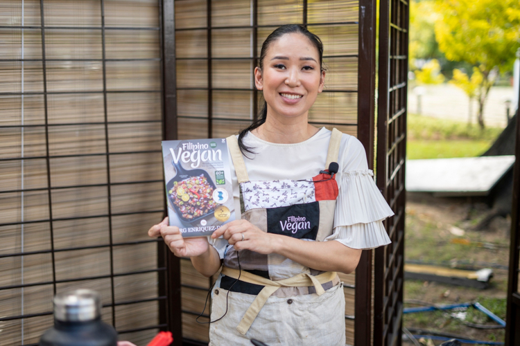 A vegan for over 20 years, RG Enriquez-Diez constantly raises awareness on how easy, sustainable, and delicious vegetarian cooking can be. The recipes from her Filipino Vegan cookbook make use of ingredients found in the local market. 