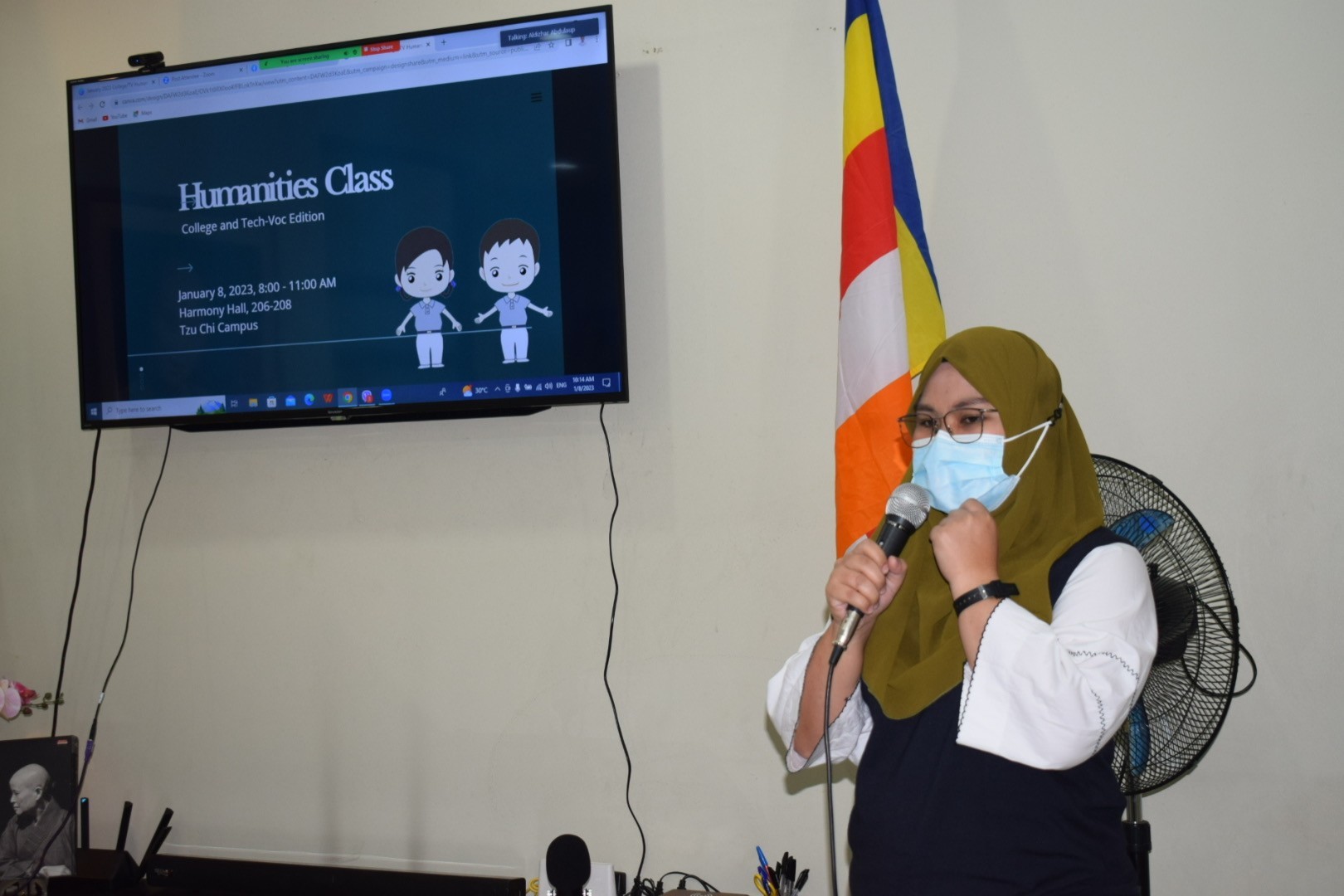 As a Tzu Chi scholar, Rizma Kila Uckung-Luy gets to attend Humanity classes, gatherings that inculcate values espoused by Tzu Chi founder Dharma Master Cheng Yen. 