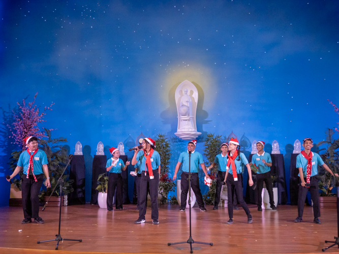 Performance of Tzu Chi scholars from Technological University of the Philippines at the Christmas Carol Contest