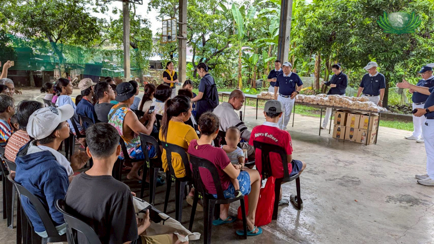 At Sulyap ng Pag-asa, a resettlement area and Catholic NGO in Payatas, Quezon City, volunteers led by Benson Lao conducted a welfare check on evacuees following torrential monsoon rains and floods. 