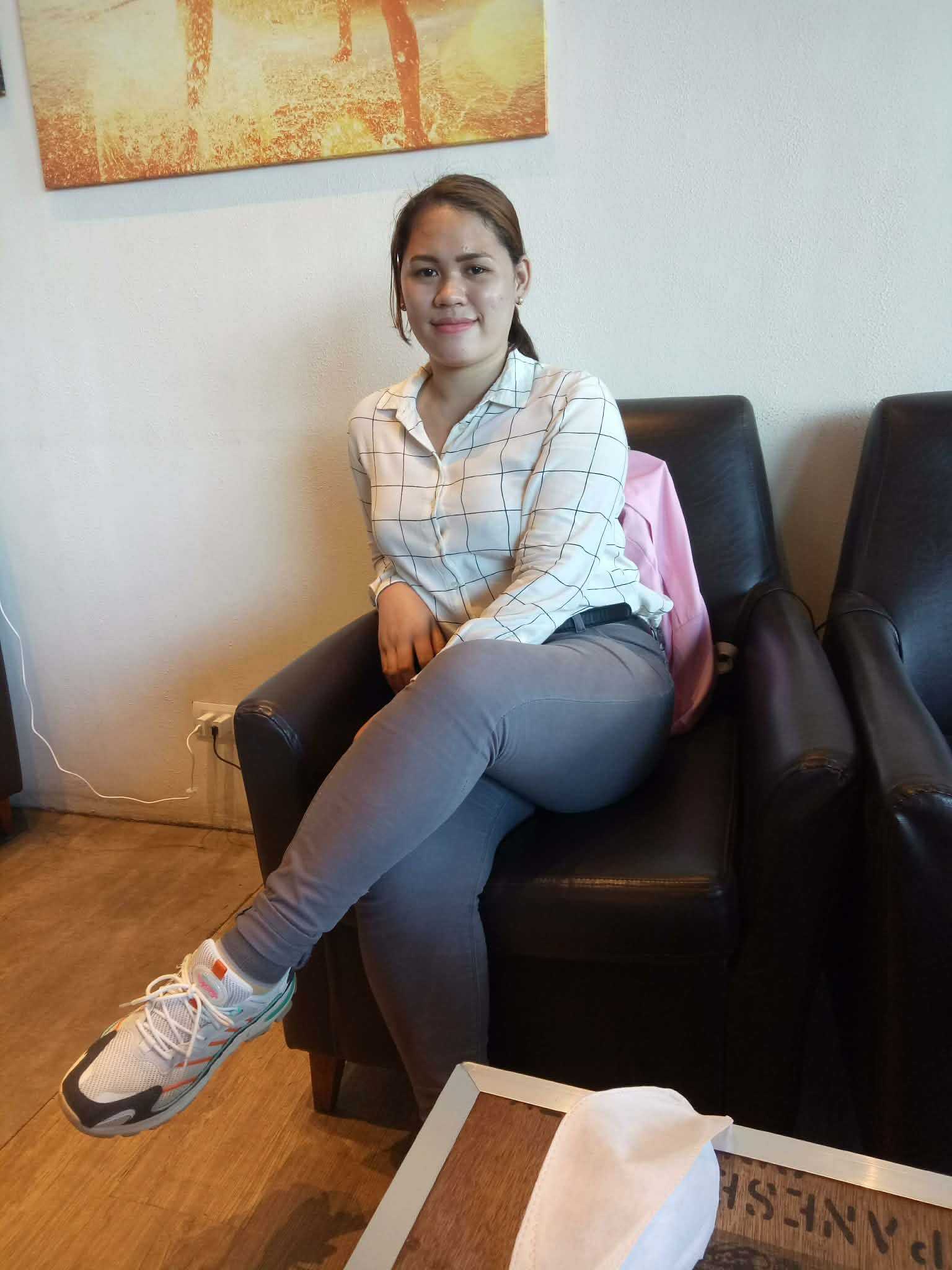 Persistent and determined, Renancie Abiera also worked as a hair salon manager.