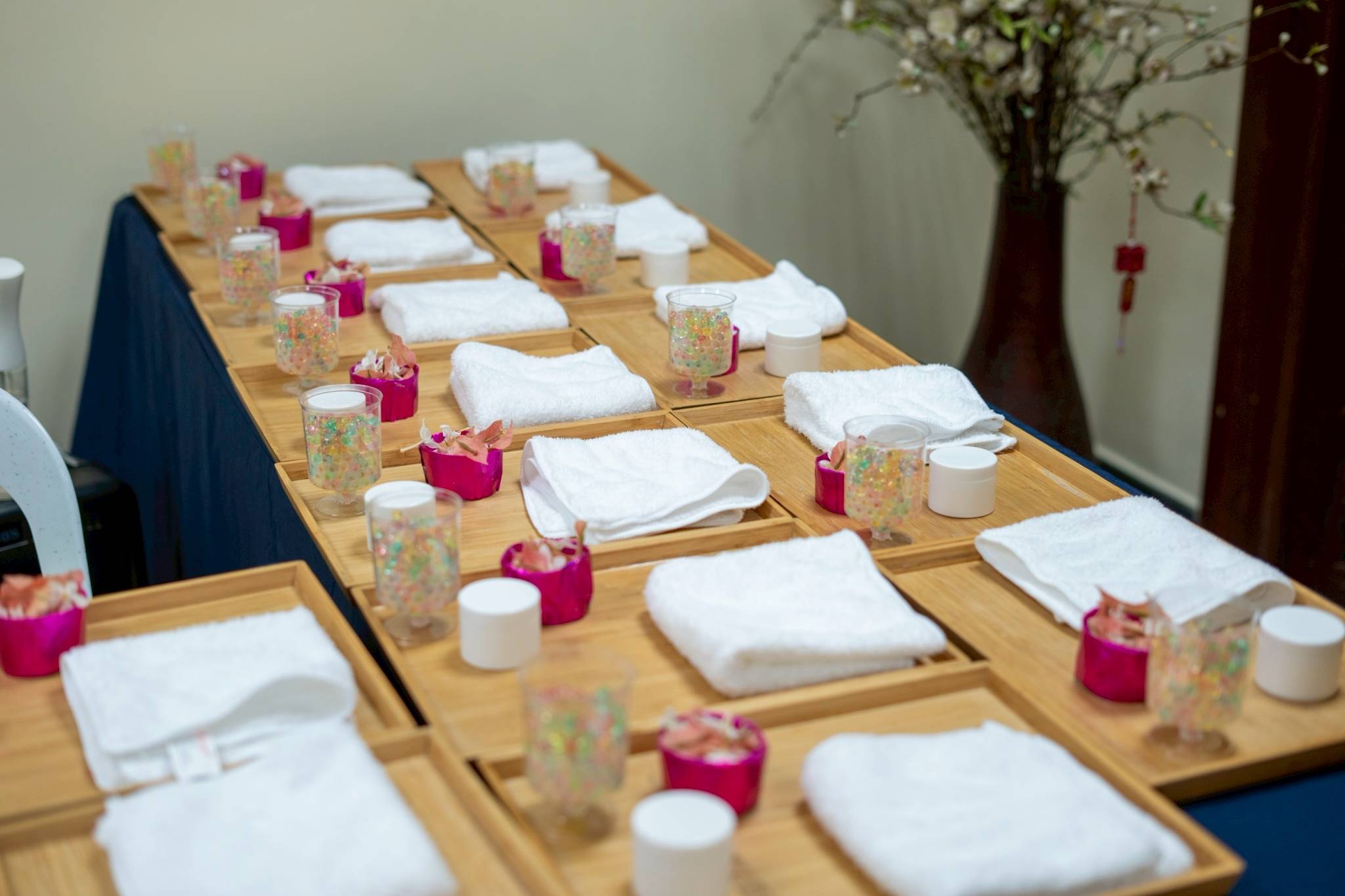 A complete spa set was prepared to pamper the moms’  hands, tired from handling house chores.